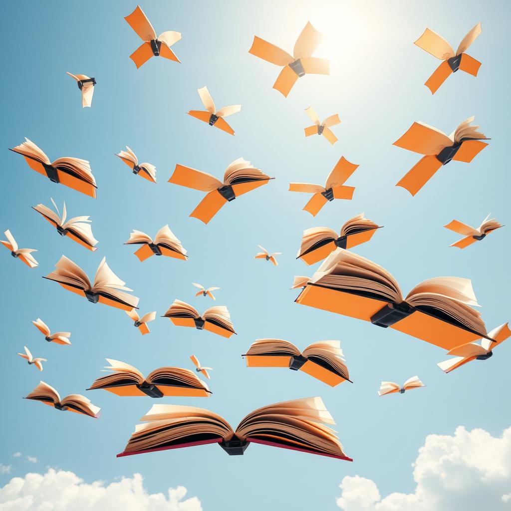 Flying books